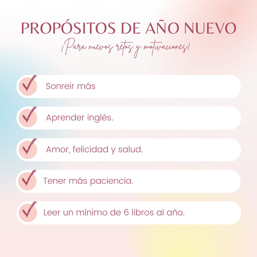 Propósitos Año Nuevo plantilla